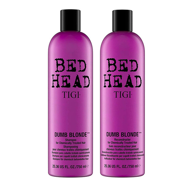 Bed Head by TIGI Dumb Blonde Shampoo and Conditioner for Blonde Hair 25.36 fl oz 2 count