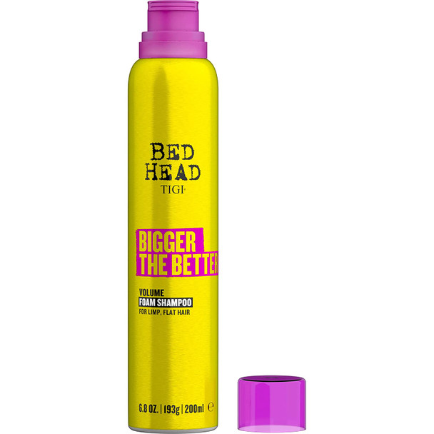 Bed Head by TIGI Bigger The Better Volume Foam Shampoo for Fine Hair 200ml(Pack of 4)