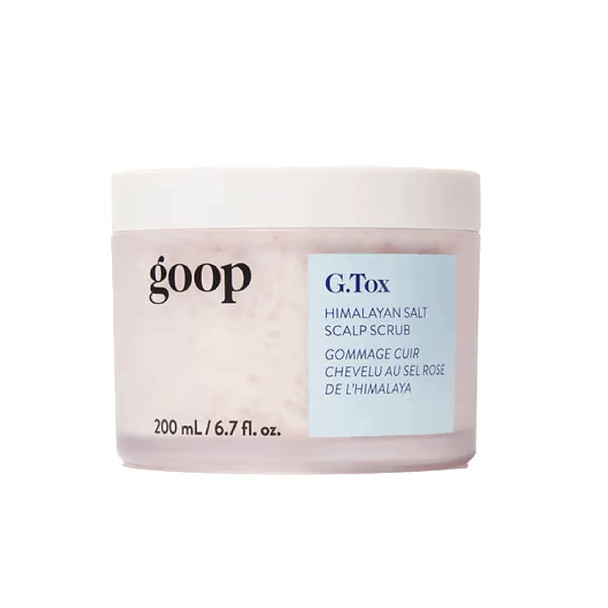 goop G.Tox Himalayan Salt Scalp Scrub Shampoo - Cleanses Hair & Scalp - Removes Product Buildup, Dirt, & Oil - Made with Himalayan Pink Salt and Nourishing Oils (200 mL)
