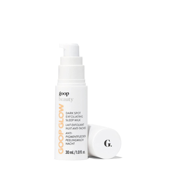 goop GOOPGLOW Dark Spot Exfoliating Sleep Milk - Exfoliating, Moisturizing, & Resurfacing Serum - Clinically Proven to Improve Skin Tone, Brightness, & Dark Spots - 30 mL