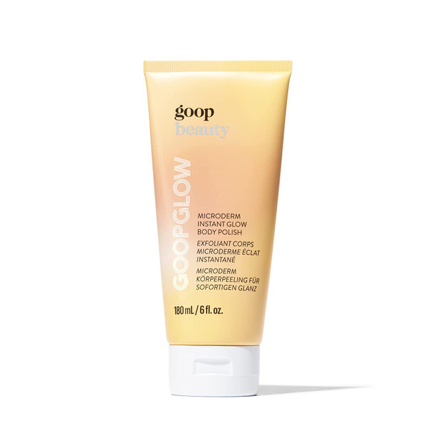 goop GOOPGLOW Microderm Instant Glow Body Polish - Dual-Action Scrub & Bodywash - Exfoliates, Cleanses, & Moisturizes - Leaves Skin Feeling Soft, Renewed, & Cleansed - 180 mL