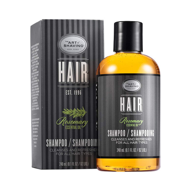 The Art of Shaving Mens Shampoo - Shampoo for Men with Rosemary Essential Oils, Leaves Hair Full, Shiny, & Healthy, 8.1 Ounce