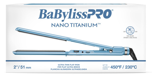 BaBylissPRO Nano Titanium Ultra-Thin Straightening Iron