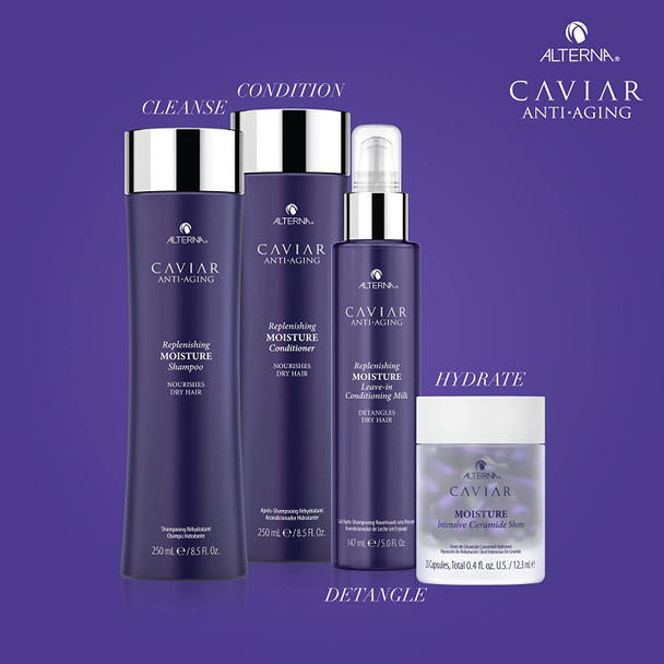 Alterna Caviar AntiAging Replenishing Moisture Leave In Conditioner Sprays  Adds Shine and Detangles Hair  Sulfate Free Paraben Free