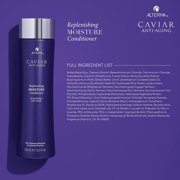 Alterna Caviar AntiAging Replenishing Moisture Conditioner  For Dry Brittle Hair  Protects Restores  Hydrates  Sulfate Free