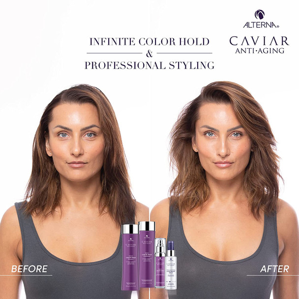 Alterna Caviar AntiAging Infinite Color Hold Shampoo Conditioner Color Protect Serum Complete Regimen Set  For Color Treated Hair  Minimizes Color Fade  Sulfate Free