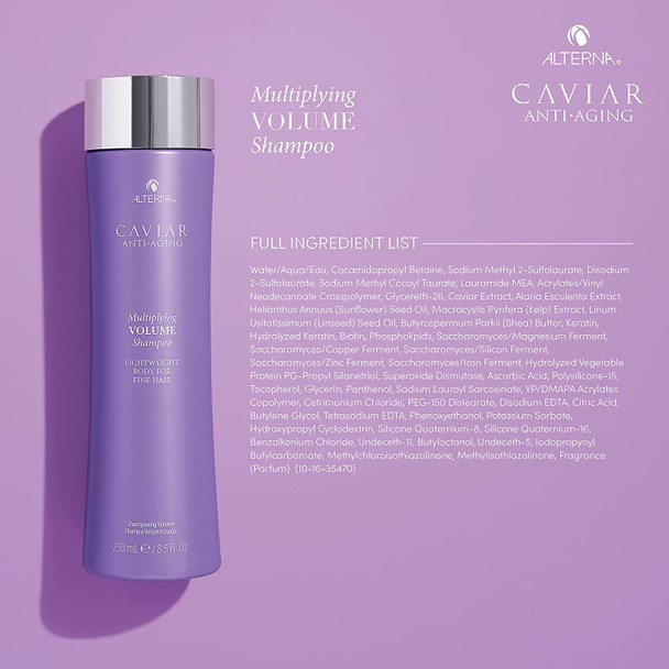 Alterna Caviar AntiAging Multiplying Volume Shampoo  For Fine Thin Hair  Create Instant Volume and Thickness  Sulfate Free