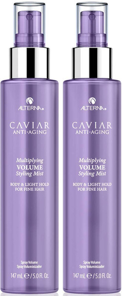 Alterna Caviar AntiAging Multiplying Volume Styling Mist 5 Ounce For Fine Thin Hair Light Hold Sulfate Free