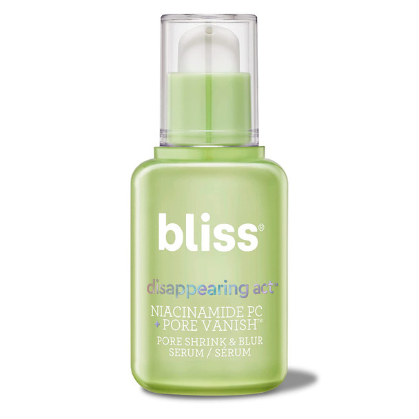 Bliss Disappearing Act Niacinamide PC Serum  Pore Vanish Complex  Shrinks  Blurs Pores  Clean  Cruelty Free  Vegan  1 oz