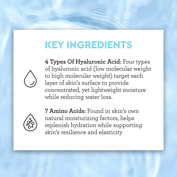 Bliss Drench  Quench Hyaluronic Acid Serum  4 Hyaluronic Acids  Amino Acids for All Day Moisture  Clean  CrueltyFree  Paraben Free  Vegan  1.0 oz