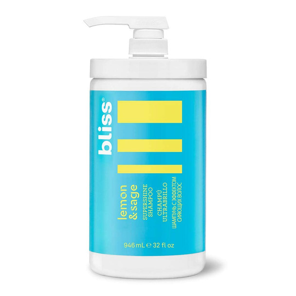 Bliss Lemon  Sage Supershine Shampoo  Clean  Sulfate Free  CrueltyFree  Paraben Free  Vegan  32 fl ounces