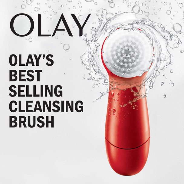 Facial Cleansing Brush by Olay Regenerist, Face Exfoliator with 2 Brush Heads