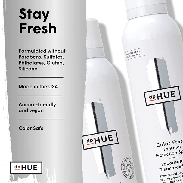 dpHUE Color Fresh Thermal Protection Spray  5 oz  Protects Hair from High Heat Fights Frizz  Adds Shine  For All Hair Types  Color Safe