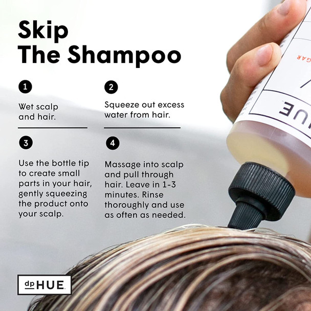 dpHUE Apple Cider Vinegar Hair Rinse Lite 8.5 oz  Shampoo Alternative Hair  Scalp Cleanser  Wont Weigh Fine Hair Down  Helps Remove Buildup  Protects Natural Hair Oils
