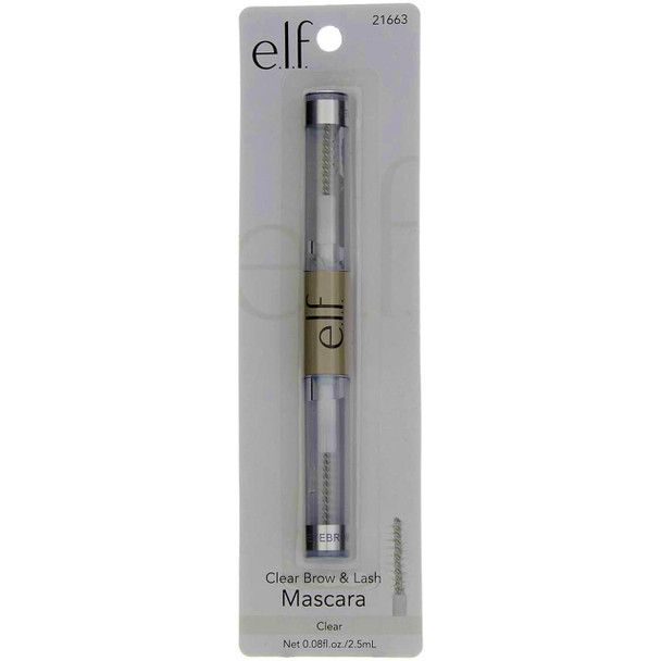 Clear Brow and Lash Mascara  Clear by e.l.f. for Women  0.084 oz Eyebrow  Pack of 2