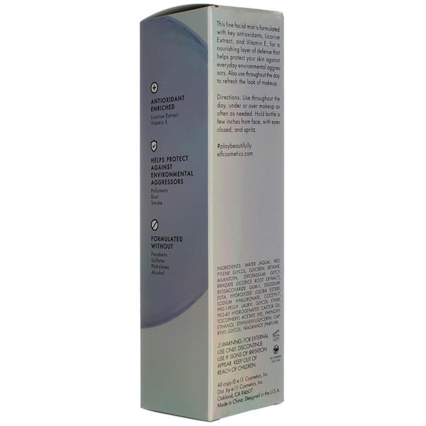 e.l.f. Beauty Shield Daily Defense Makeup Mist Antioxidant Enriched Skin Protection 2.7 fl oz