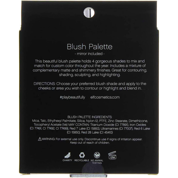 Blush Palette  Light by e.l.f. for Women  0.14 oz Blush  Pack of 3