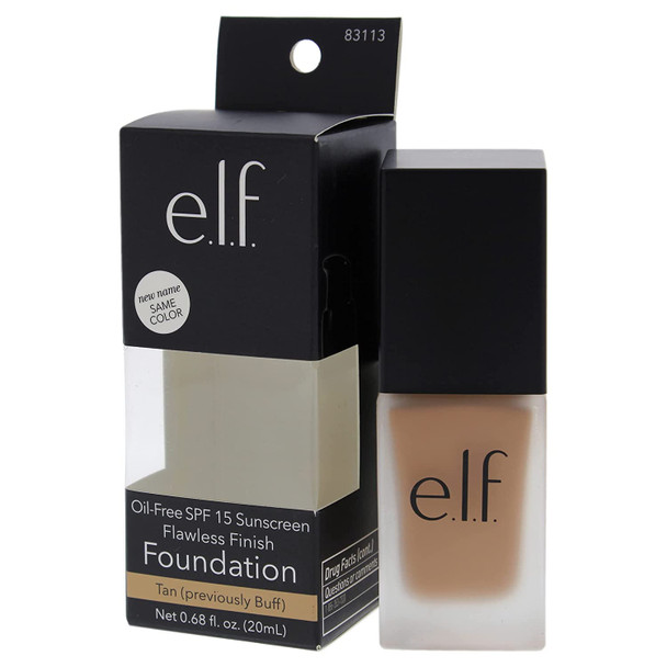 e.l.f. Flawless Finish Foundation Lightweight  Medium Coverage SemiMatte Finish Tan 0.68 Fl Oz 20mL Pack of 5