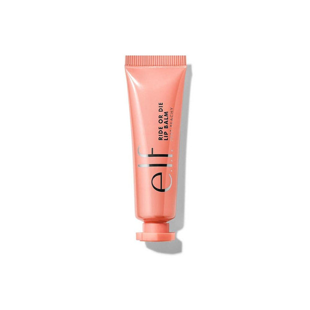 e.l.f. Ride or Die Lip Balm UltraHydrating Tinted Lip Balm Infused with Jojoba Oil Sheer Finish Just Peachy 0.42 Oz 12g