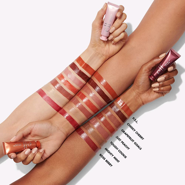 e.l.f. Ride or Die Lip Balm UltraHydrating Tinted Lip Balm Infused with Jojoba Oil Sheer Finish Just Peachy 0.42 Oz 12g