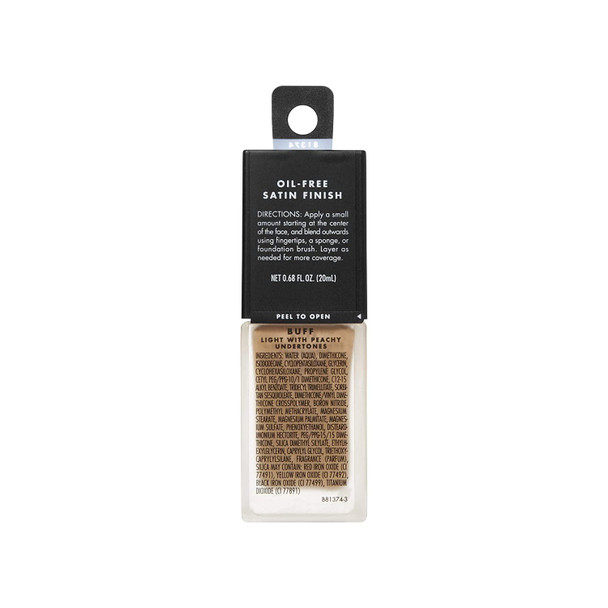 e.l.f. Flawless Finish Foundation Lightweight  Medium Coverage SemiMatte Finish Buff 0.68 Fl Oz 20mL Pack of 2