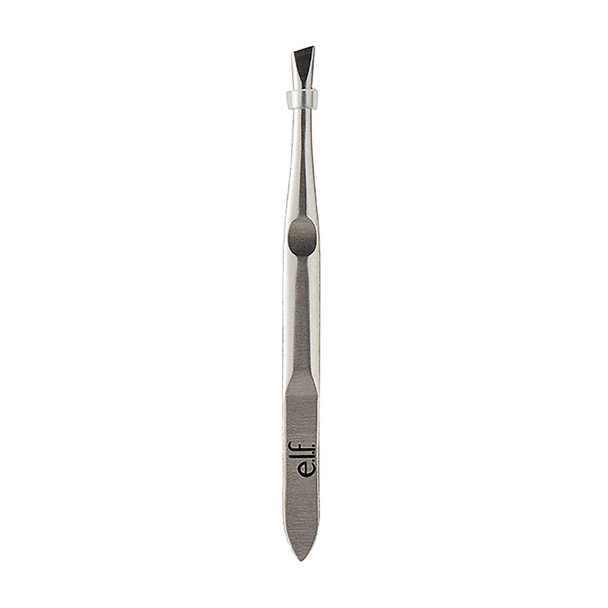 e.l.f. Slant Tweezer Professional Quality Stainless Steel Provides a Strong Grip Removes Hairs Accurately Shapes Defines Easy To Use ErgonomicallyDesigned