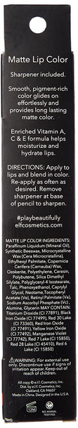 e.l.f. Cosmetics Matte Lip Color Long Lasting Gorgeous Matte Finish Nourishing Formula Praline