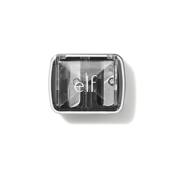 e.l.f DualPencil Sharpener Convenient Essential Tool Sharpens Easy To Clean TravelFriendly Compact