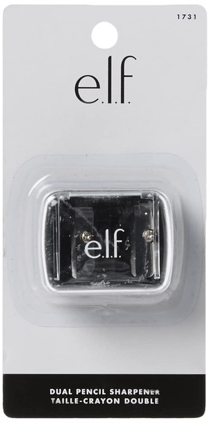 e.l.f DualPencil Sharpener Convenient Essential Tool Sharpens Easy To Clean TravelFriendly Compact