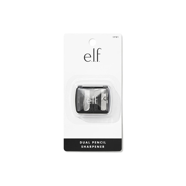 e.l.f DualPencil Sharpener Convenient Essential Tool Sharpens Easy To Clean TravelFriendly Compact