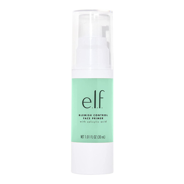 e.l.f Blemish Control Face Primer  Large Long Lasting Skin Perfecting Controls Breakouts and Blemishes Matte Finish Infused with Salicylic Acid Vitamin E  Tea Tree 1.01 fl Oz