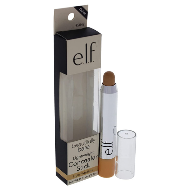 e.l.f. Beautifully Bare Lightweight Concealer Stick  LightMedium Women Concealer 0.11 oz