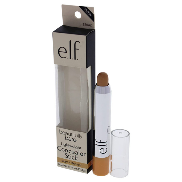 e.l.f. Beautifully Bare Lightweight Concealer Stick  LightMedium Women Concealer 0.11 oz
