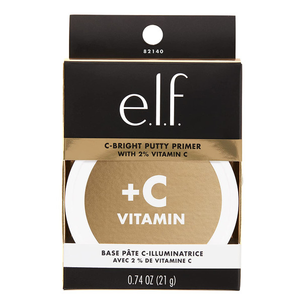 e.l.f Cosmetics CBright Putty Primer Makeup Primer For Brightening  Evening Out Skin Tone Grips Makeup Enriched With Vitamin C Universal Sheer