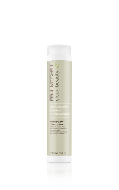 Paul Mitchell Clean Beauty Everyday Shampoo - Vegan Hair Wash For All Hair Types, Daily Hair Care With Argan Oil - 250 ml