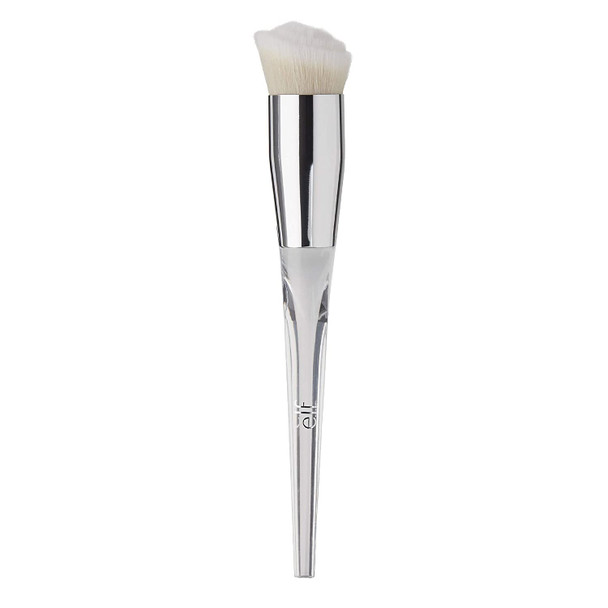 e.l.f Precision Foundation Swirl Brush Soft Synthetic Dense Versatile Blends Corrects Conceals Smooths Easy To Clean 85323