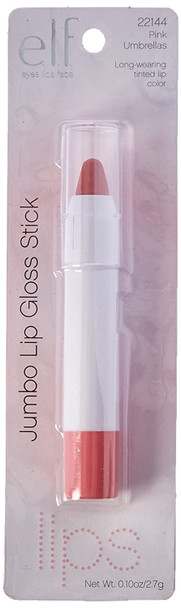 e.l.f. Jumbo Lip Gloss Stick Pink Umbrellas 0.099 Ounce