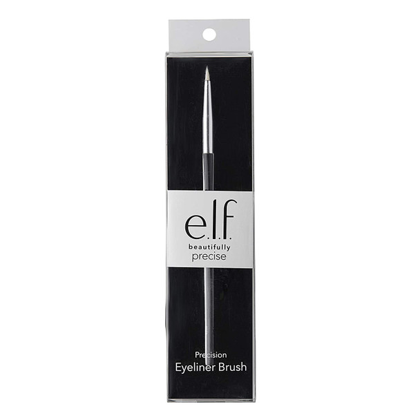 e.l.f. Precision Eyeliner Brush UltraFine Tapered Soft Synthetic Corrects Conceals Defines Easy To Clean