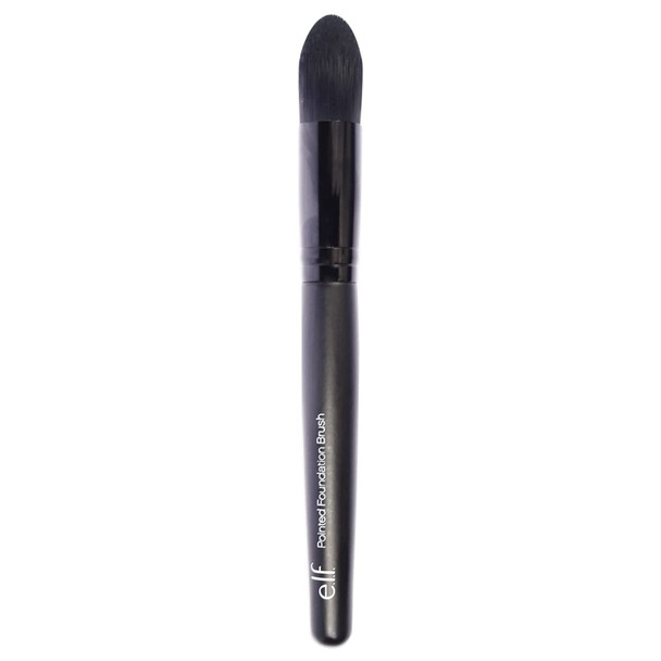 e.l.f. Pointed Foundation Brush Tapered Brush Head For Concealing Highlighting  Contouring For Liquid Cream  Powder Made With Synthetic Bristles