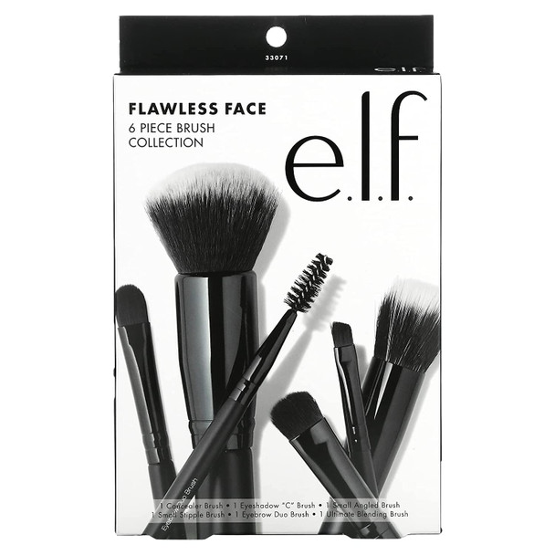 E.L.F. Flawless Face Kit 6 Piece Brush Collection