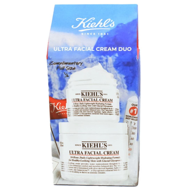 Kiehls Ultra Facial Cream Duo Set  4.2 oz/ 125 mL  1.7 oz/ 50 mL