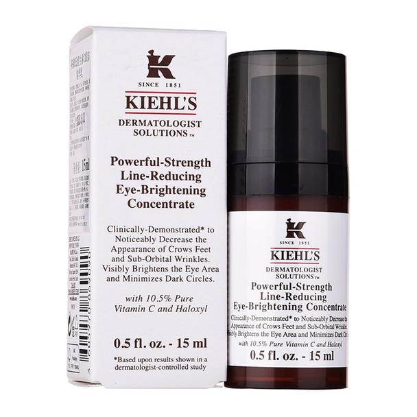 Kiehls Dermatologist Solutions PowerfulSstrength LineReducing EyeBrightening Concentrate 0.5 Ounce