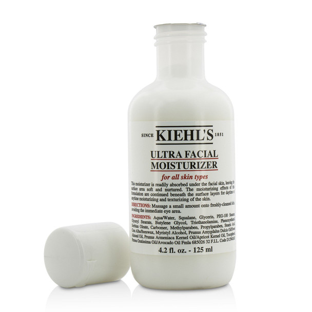 Kiehls Ultra Facial Moisturizer for All Skin Types 4.2 Ounce/125