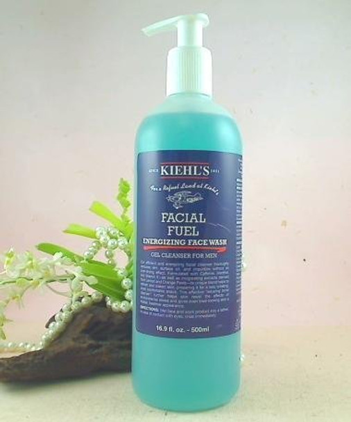 Kiehls Facial Fuel Energizing Face Wash Gel Cleanser for Men  16.9 Oz / 500 Ml