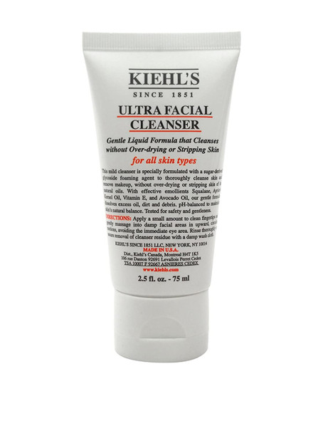 Kiehls Ultra Facial All Skin Types Cleanser for Unisex 2.5 Ounce/75ml