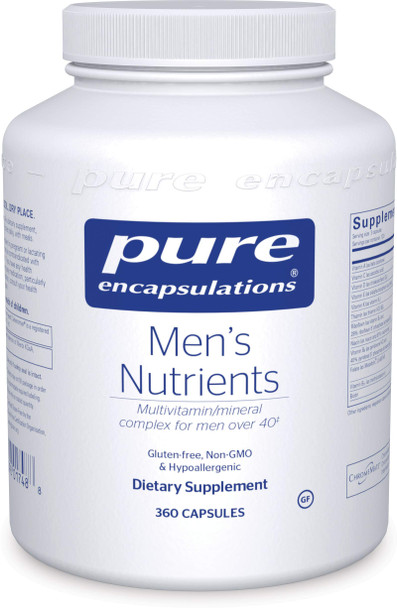 Pure Encapsulations - Men's Nutrients - Hypoallergenic Multivitamin/Mineral Complex for Men Over 40-360 Capsules