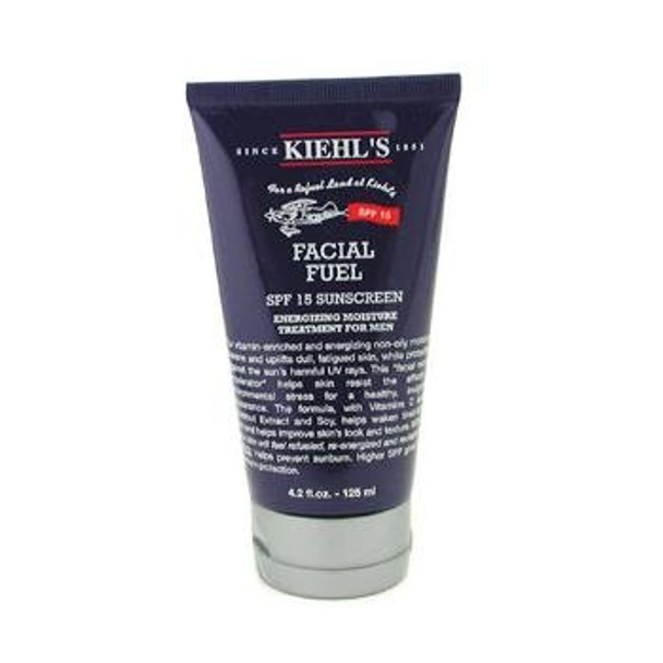 Kiehls Facial Fuel Sunscreen SPF 15 Energizing Moisture Treatment for Men 4.2 Ounce