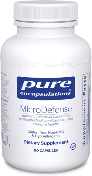 Pure Encapsulations - MicroDefense - Hypoallergenic Supplement Supports Immune, Respiratory, Genitourinary and GI Tract Health - 90 Capsules