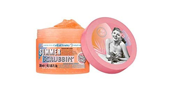 Soap  Glory Call Of Fruity Exfoliating Body Scrub  Smoothing  Buffing Body Scrub  Tropical Fruit Scented Body Polish  Brightening Body Scrub with Coconut Shell Powder 300ml