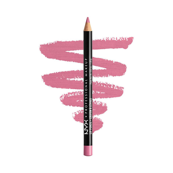 NYX PROFESSIONAL MAKEUP Slim Lip Pencil, Long-Lasting Creamy Lip Liner - Dolly Pink